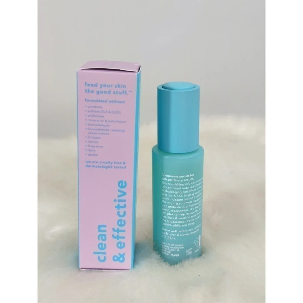 Tula Skincare Tri-Supreme Serum Overnight Oil Concentrate BNIB‎